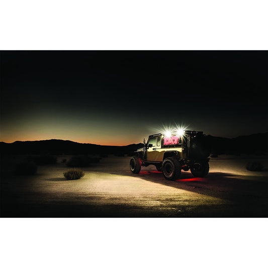 1x2 65 Degree DC Power Scene Light Amber LED Black Housing Rigid Industries-1