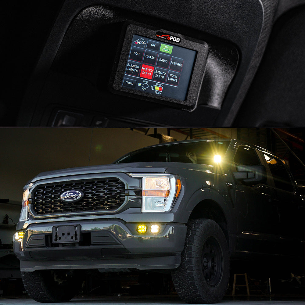 Touchscreen BantamX Vehicle Kit - Ford 2021-On F-150; F-150 Raptor sPOD-3