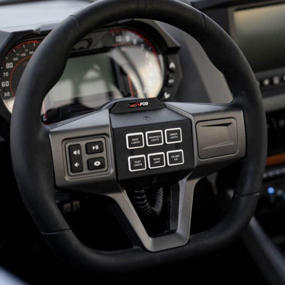 SourceLT/Mini6 Steering Wheel Mount Kit 22-24 Polaris RZR Pro R/Turbo R 20-24 Pro XP sPOD-1