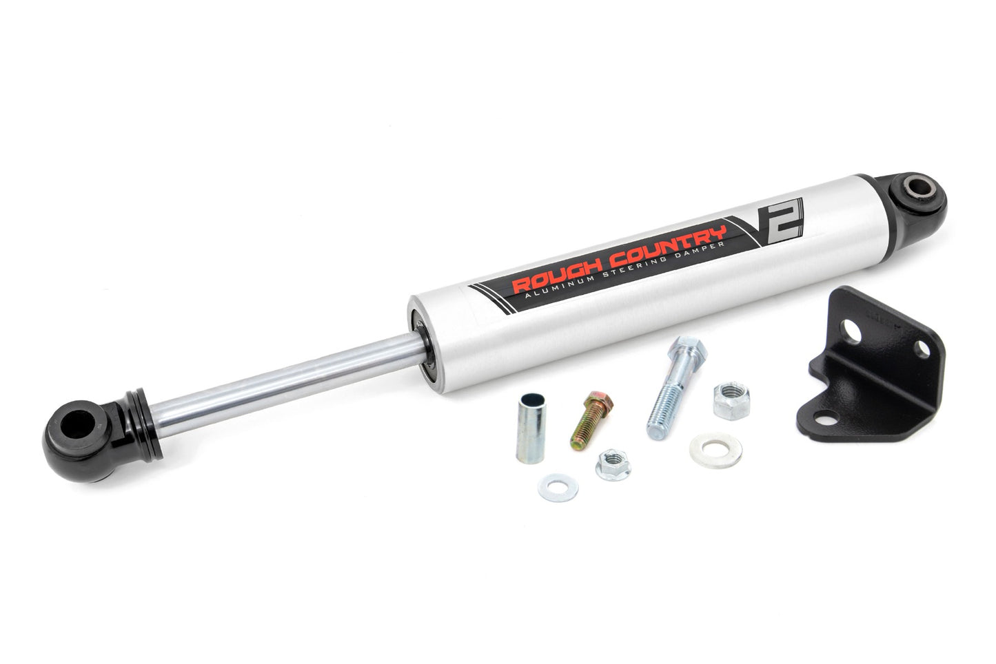 V2 Steering Stabilizer Relocation Bracket Jeep Wrangler JK/Wrangler Unlimited (07-18) Rough Country
