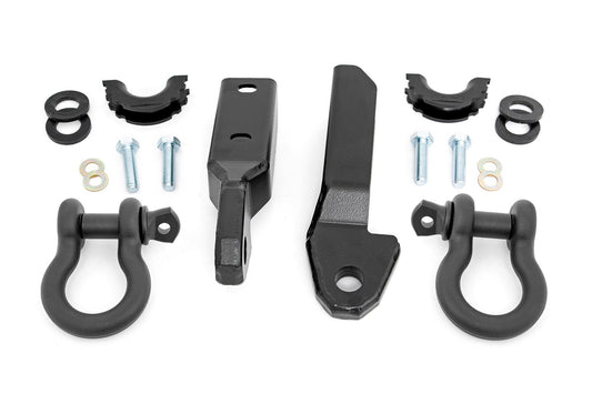 Tow Hook to Shackle Bracket | D-Ring Combo | Chevy C1500/K1500 Truck & SUV (88-99) Rough Country