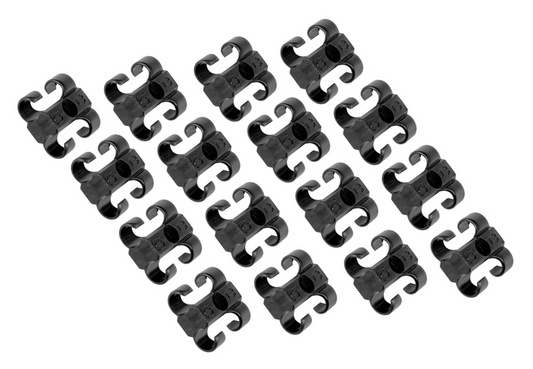 Dual Plug Wire Separators, Set Of 16, For Sleeved 8-8.5Mm Wires Tidy Up Your Engine Bay With Dual Plug Wire Separators MSD Ignition-1