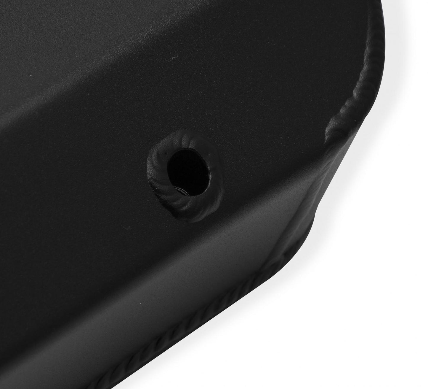 Valve Cover Fabricated Aluminum Ford Small Block Tall Black 1962-85 Ford Windsor Small Block 260-351 Cubic Inch Long Bolt Holley Sniper EFI-8