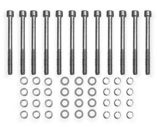 Valve Cover Fabricated Aluminum Ford Small Block Tall Anodized 1962-85 Ford Windsor Small Block 260-351 Cubic Inch Long Bolt Holley Sniper EFI-1