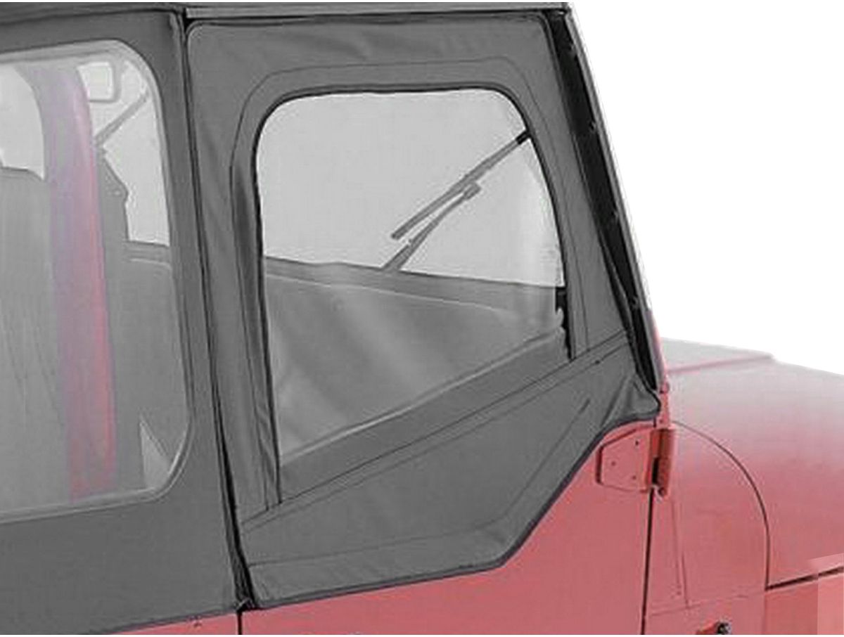 Factory Replacement Door Skins for 1997-2006 Jeep Wrangler TJ, Black Diamond Rampage