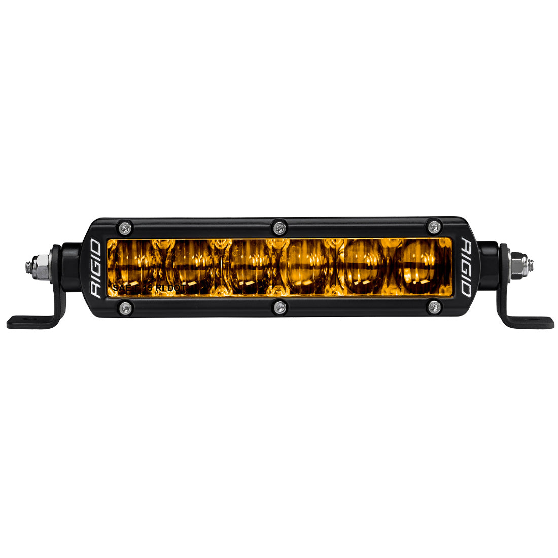 SAE J583 Compliant Selective Yellow Fog Light Pair Sr-Series Pro 6 Inch Street Legal Surface Mount Rigid Industries-2