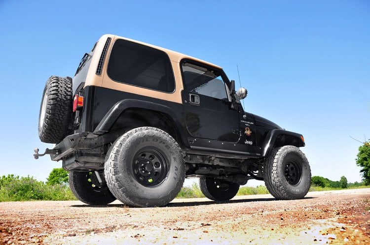 4 Inch Lift Kit M1 Jeep Wrangler TJ (03-06)/Wrangler Unlimited (04-06) Rough Country-3