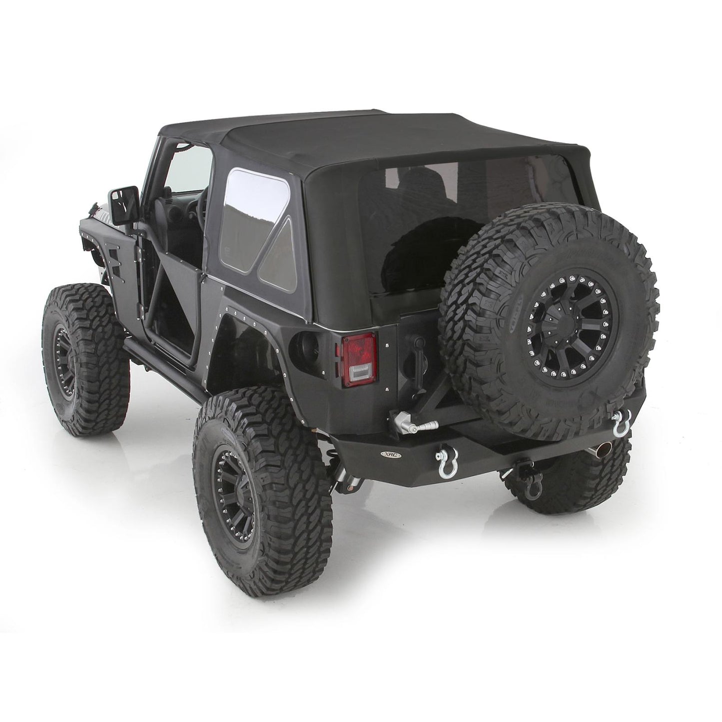 Soft Top OEM Replacement W/Tinted Windows Black Diamond 2007-2018 Jeep Wrangler JK 2 Door Smittybilt