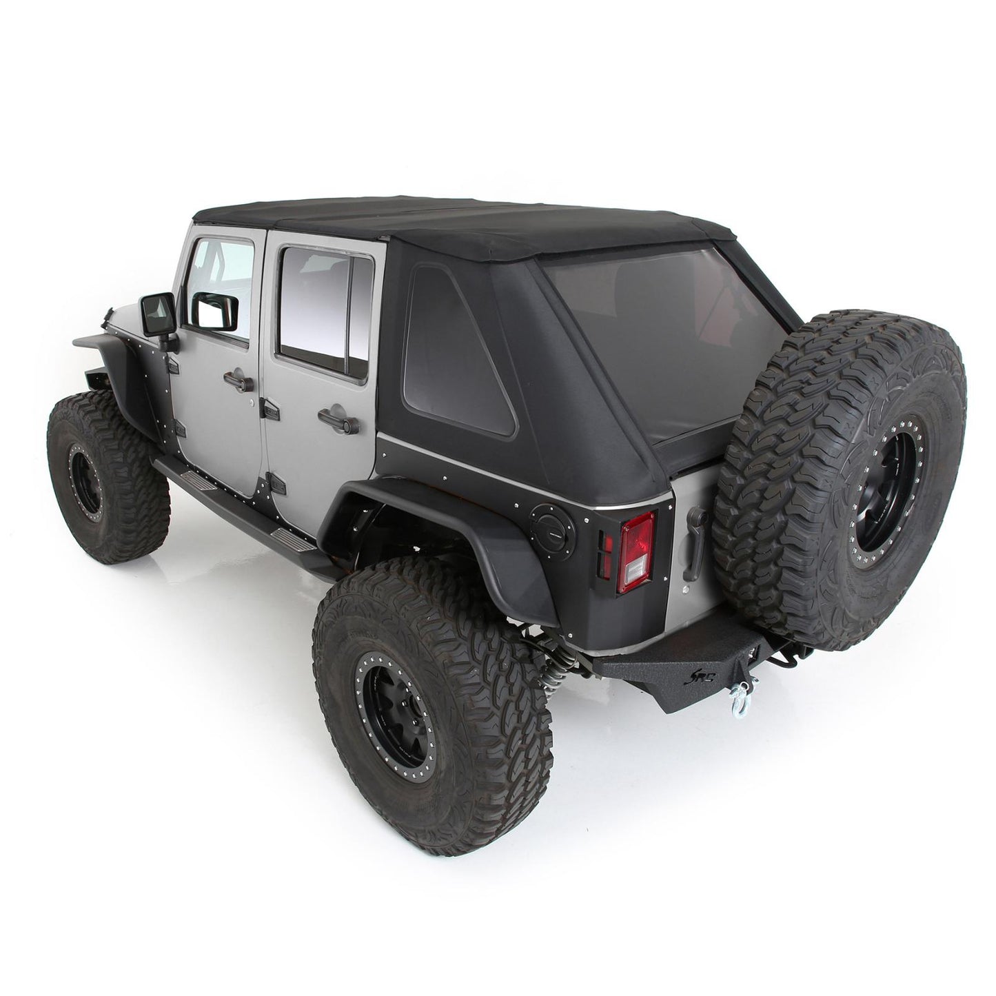 Bowless Combo Top W/Tinted Windows Black Diamond 07-18 Wrangler JK 4 Door Smittybilt