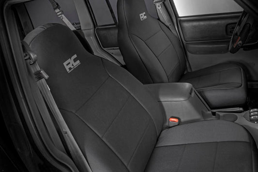Jeep Neoprene Seat Cover Set Black 97-01 XJ Rough Country-1