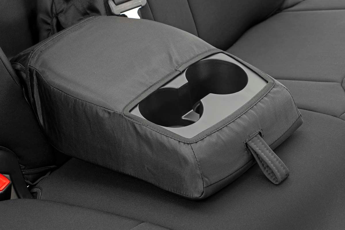Seat Covers FR w/ Console Cover and Rear Toyota Tundra 2WD/4WD (14-21) Rough Country-4