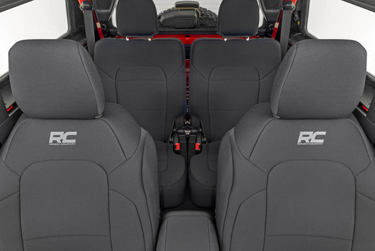 Seat Covers Bucket Seats FR & RR Ford Bronco (2 Door) 4WD (2021-2025) Rough Country-1