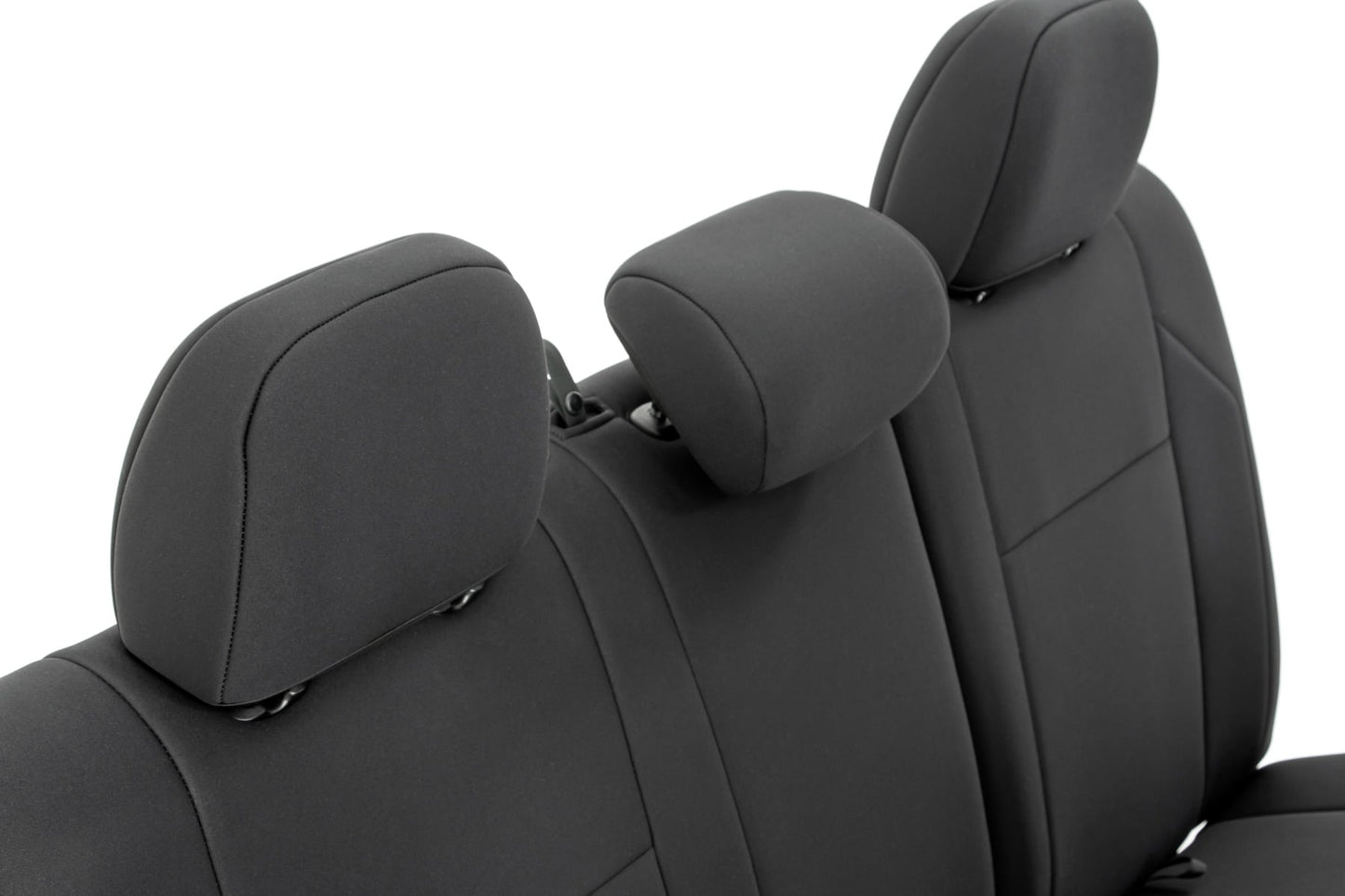 Seat Covers Black FR & RR Crew Cab Toyota Tacoma 2WD/4WD (2005-2015) Rough Country-5