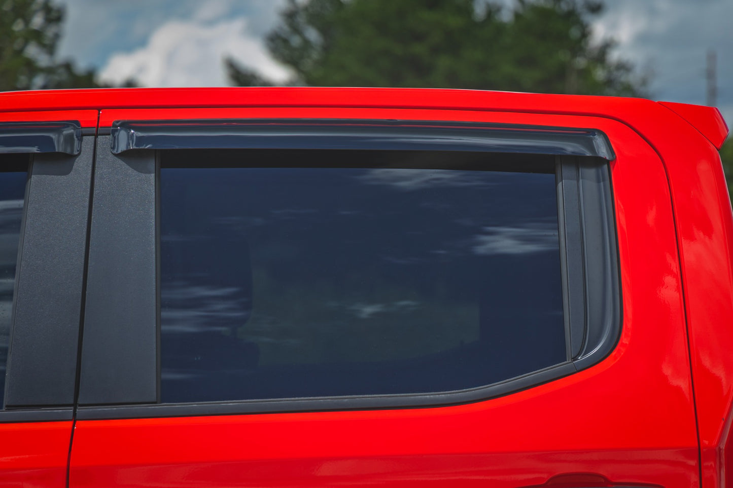 Side Window Deflectors Tape On Rain Guard Silverado/Sierra 1500/2500HD/3500HD (19-26) Rough Country-5
