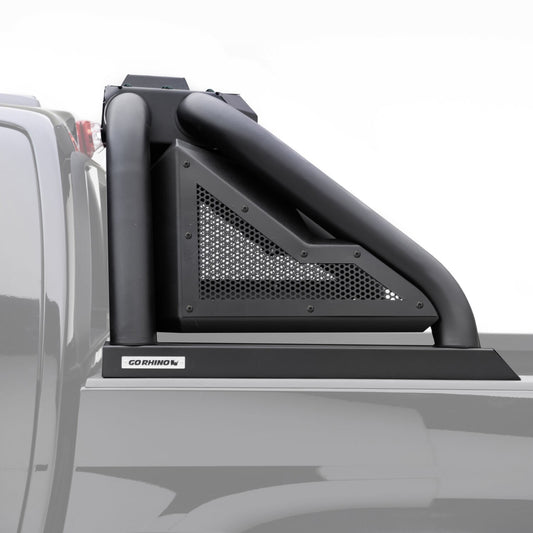 Sport Bar 2.0 with Power Actuated Retractable Light Mount Textured Black 2019-2026 Ram 1500 2020-2026 Silverado/Sierra 2500 HD Go Rhino-1