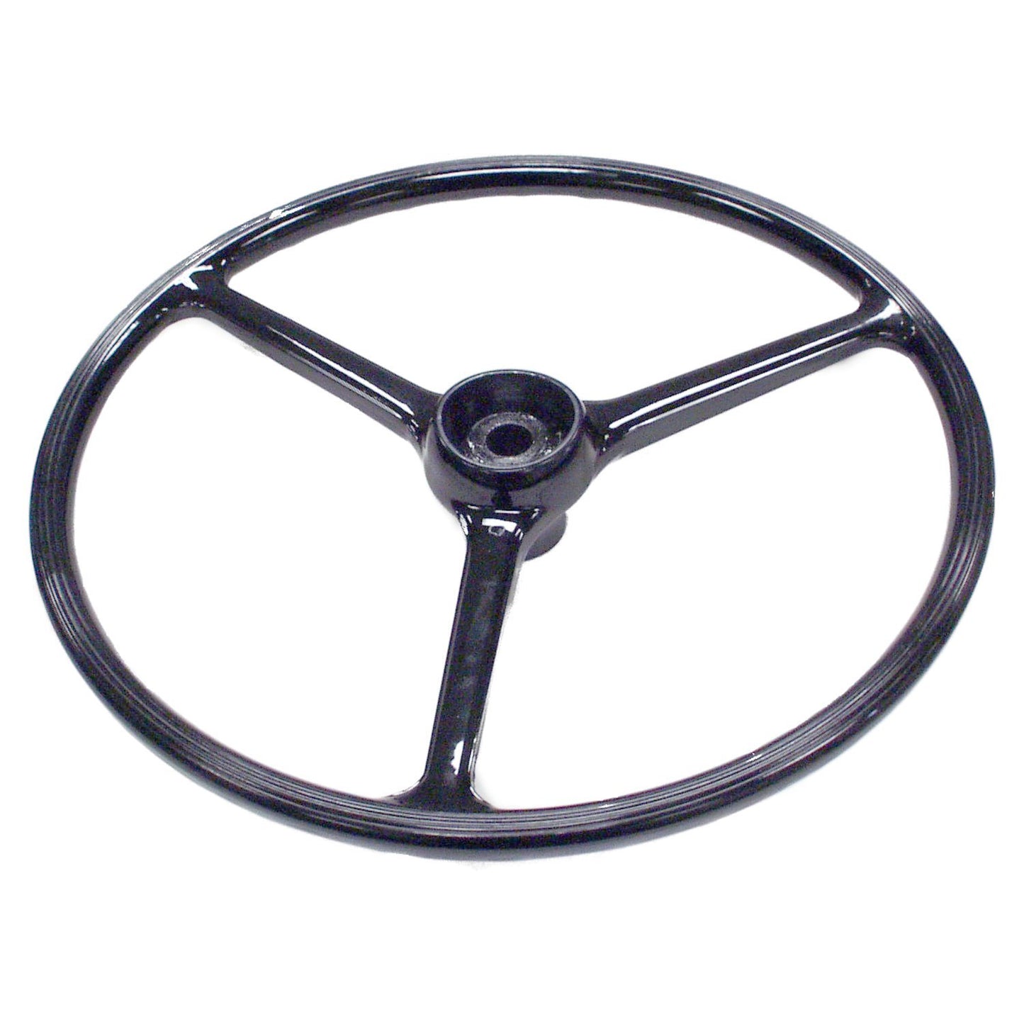 Black 17 Inch Diameter Steering Wheel for Select Jeep CJ-3B, CJ-5, CJ-6, FC-150 Crown Automotive
