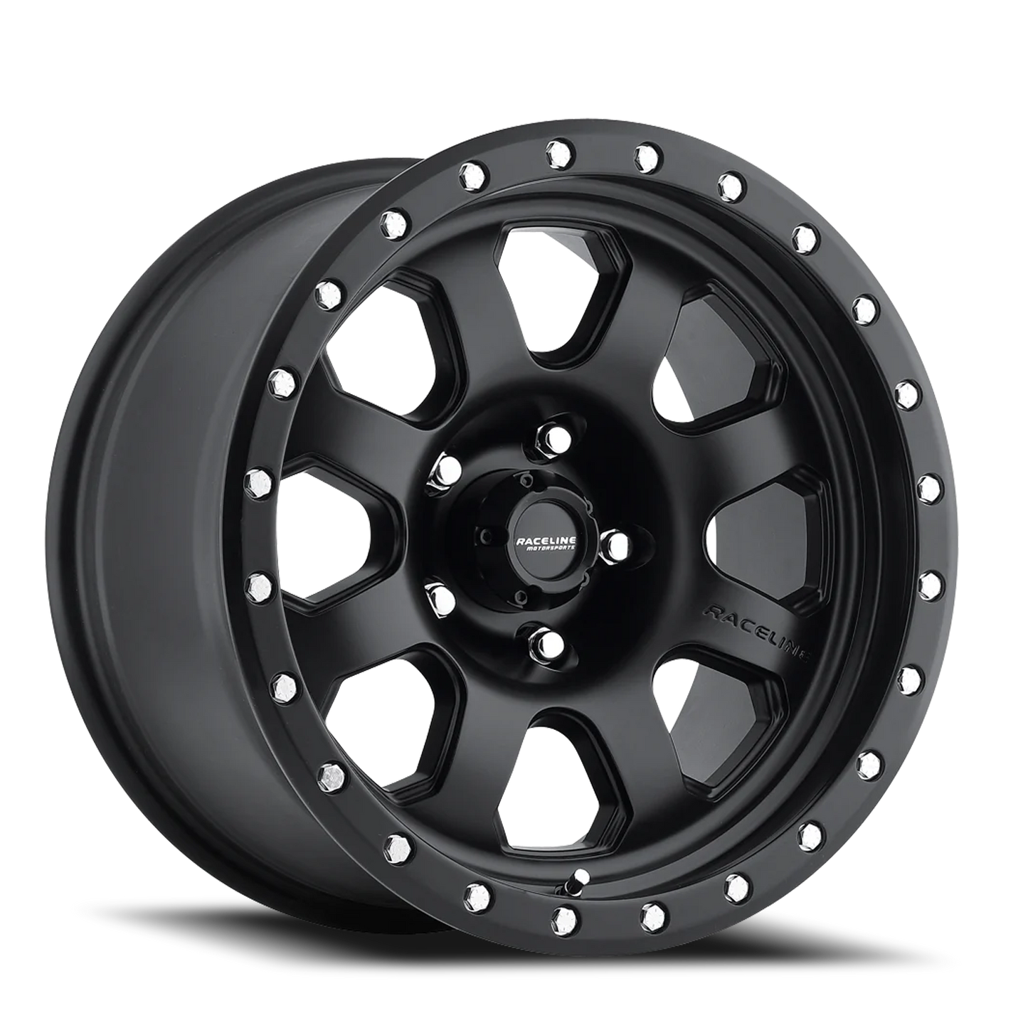 Aluminum 17x9 Avenger 929B Satin Black Raceline Wheels-5