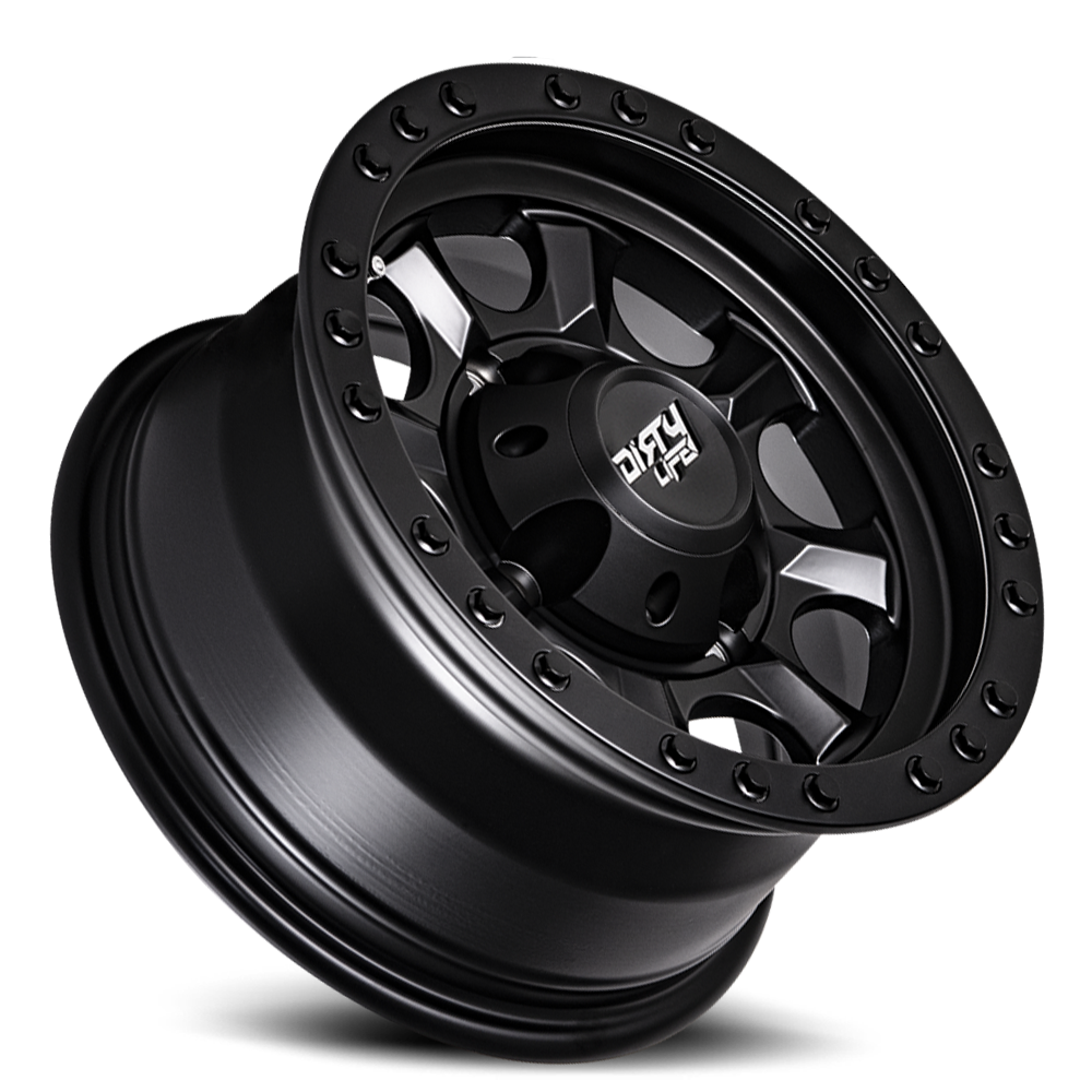 Ironman 9300 Matte Black 14X7 4-110 13Mm 79.4Mm Dirty Life Race Wheels-1