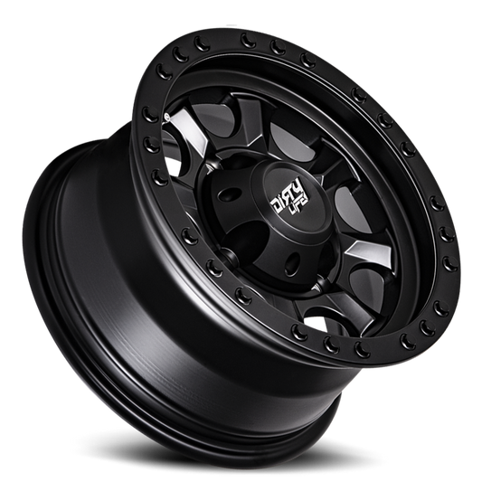 Ironman 9300 Matte Black 14X7 4-110 13Mm 79.4Mm Dirty Life Race Wheels-1