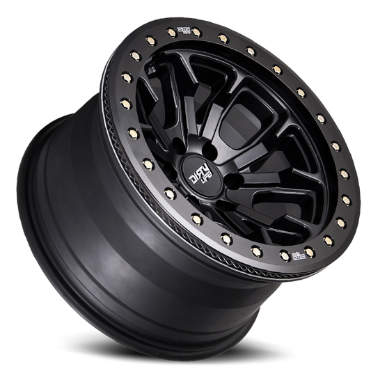 DT-1 9303 Satin Black 20X9 Dirty Life Race Wheels-1