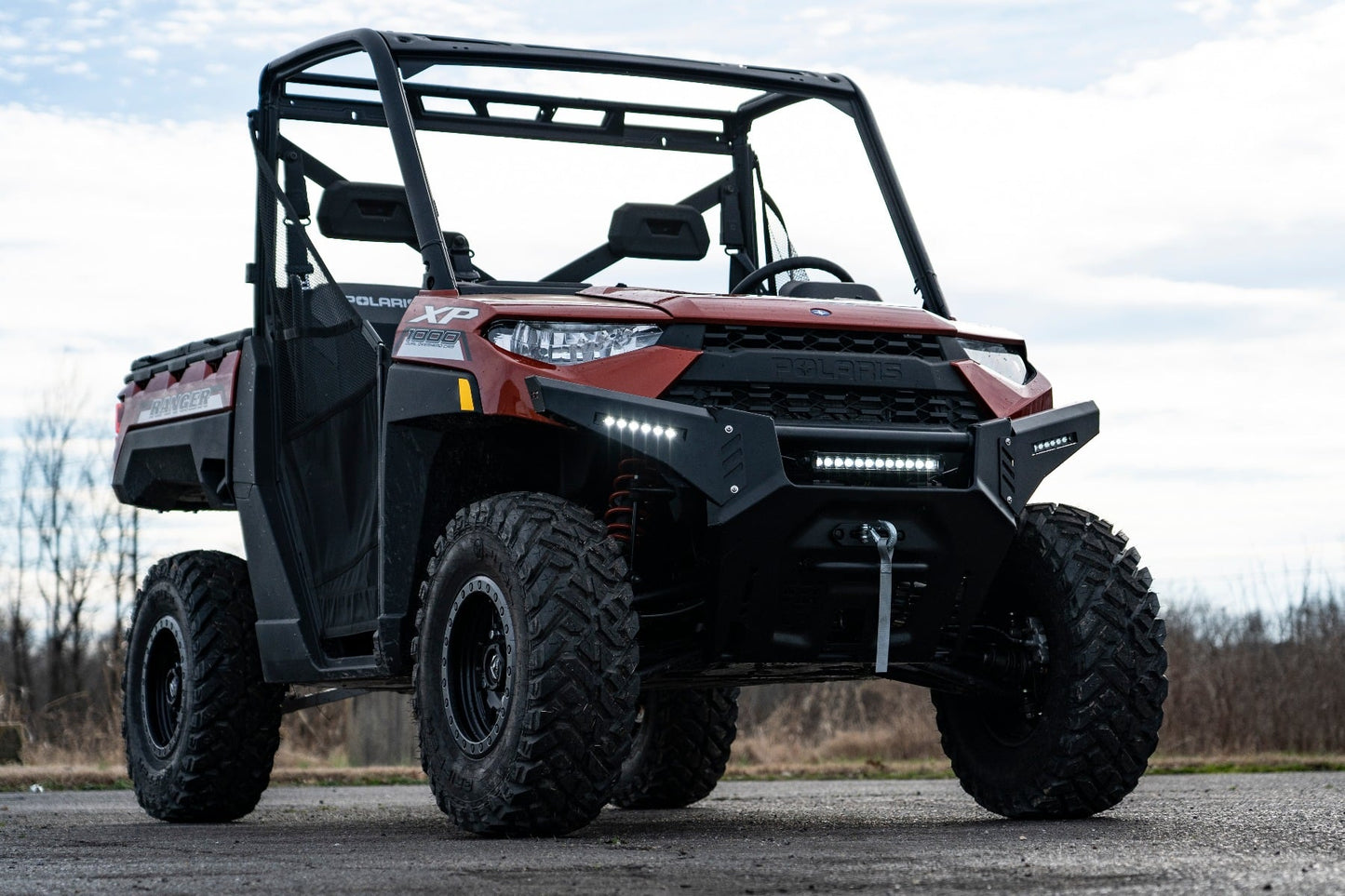 Bumper Wings 6 Inch Black Slimline LED Pair Polaris Ranger 1000/Ranger XP 900/1000 Rough Country-5