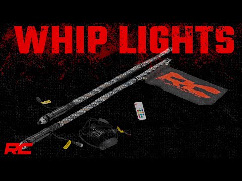 Polaris LED Whip Light Bed Mount Kit w/ LED Whip Lights 17-20 General/14-20 Ranger Rough Country-1