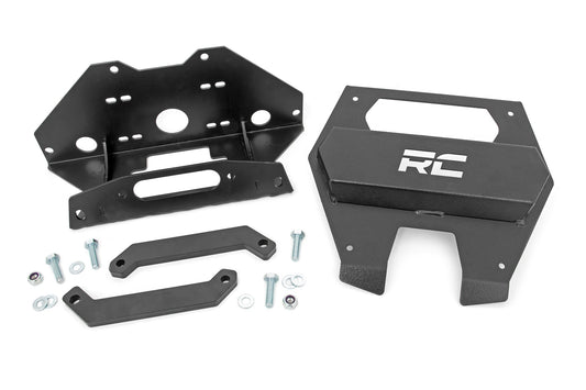 Polaris Winch Mounting Plate 20-21 Polaris RZR PRO XP Rough Country-1