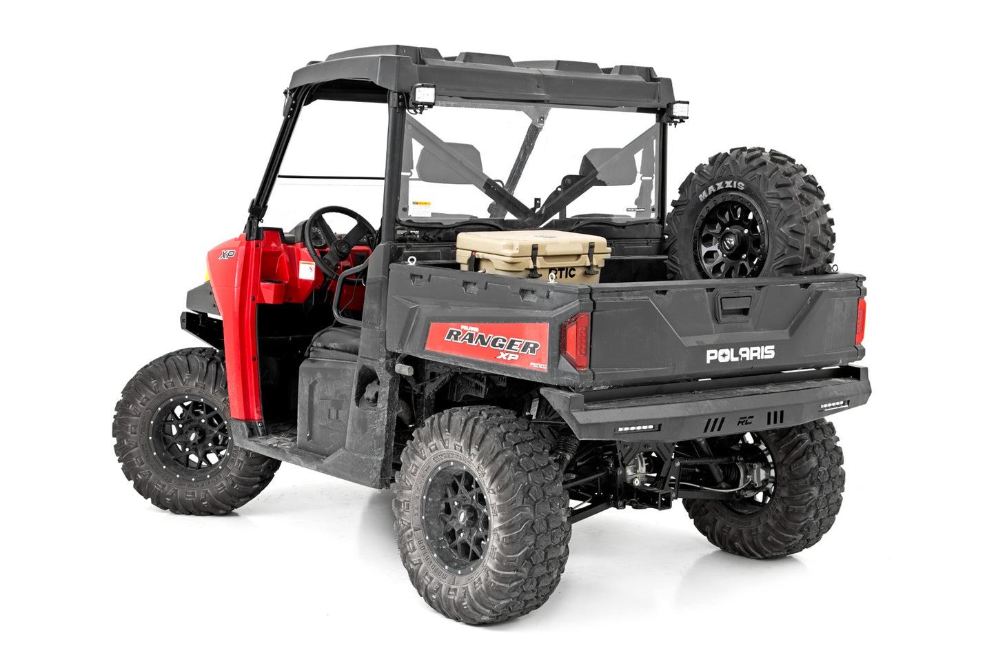 Rough Country Spare Tire Carrier Bed Side Mount 16-22 Polaris Ranger 1000XP/13-21 Ranger 900XP Rough Country