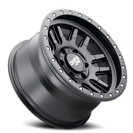 Canyon Pro 9309 Satin Black 17X9 Dirty Life Race Wheels-11