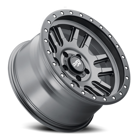 Canyon Pro 9309 Satin Graphite 17X9 Dirty Life Race Wheels-1