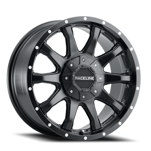 Aluminum 17x8 Shift 930B Satin Black Raceline Wheels-1