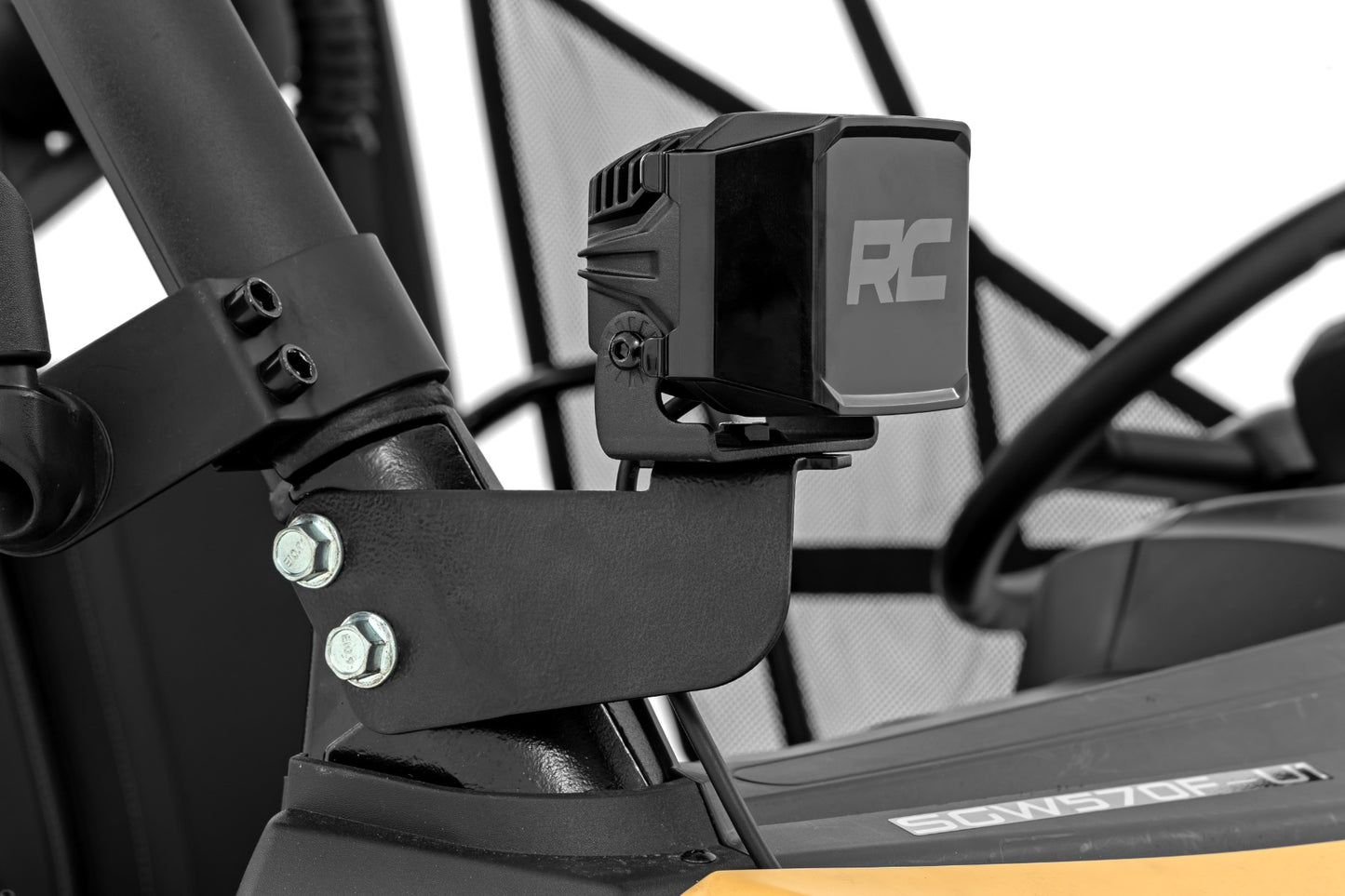 LED Light Kit Front Mount 2 Inch Black Pair Segway 570 F Rough Country-5