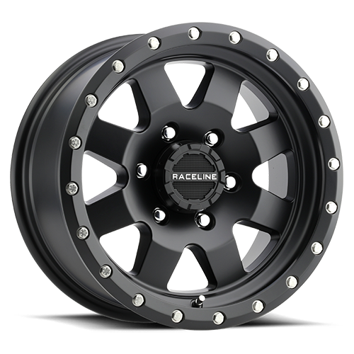 Aluminum 15x8 Defender 935B Satin Black Raceline Wheels-2