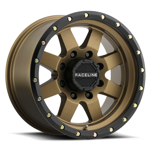 Aluminum 18x9 Defender 935BZ Bronze Raceline Wheels-9