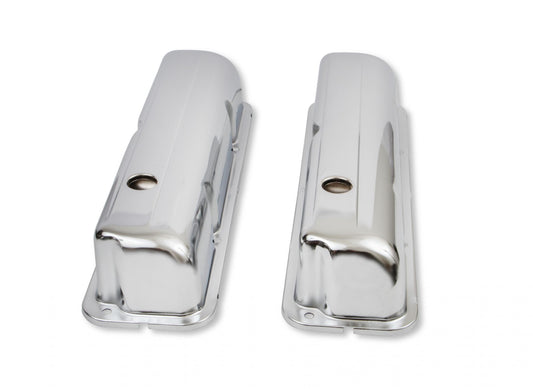 Chrome Valve Covers with Baffle Fits 1958-1976 Ford 332-428 FE Engines Mr Gasket-1