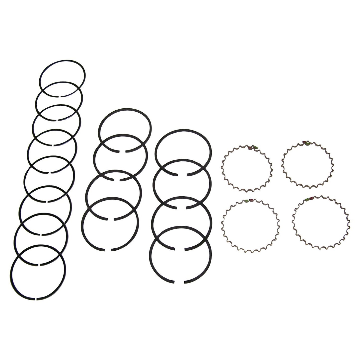 Piston Ring Set .030 inch Oversized Piston Ring Set 1941-71 Vintage Jeep/Willys Models w/ 4-134 Engine Crown Automotive
