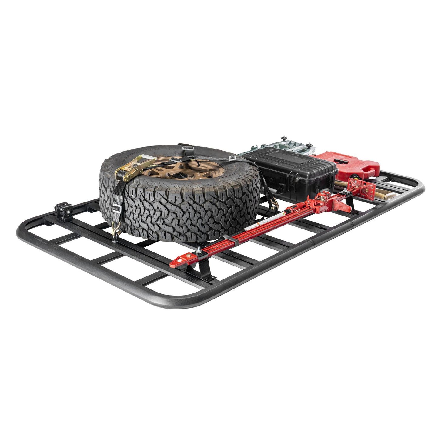 Defender Platform Roof Rack 50 Inch Wide x 94 Inch Long x 2 Inch Sides Smittybilt-6