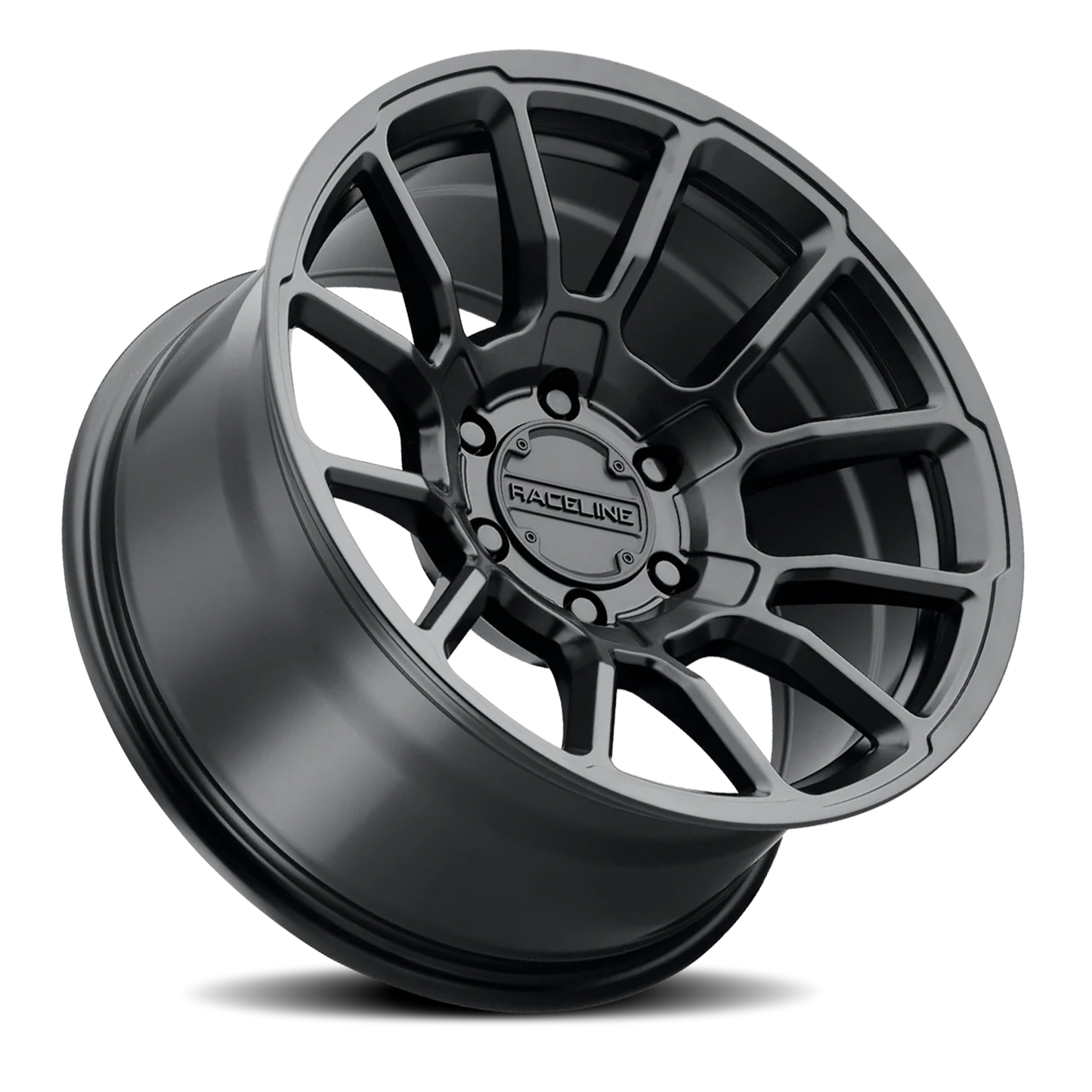 Aluminum 20x9 Gauge 950B Satin Black Raceline Wheels-15