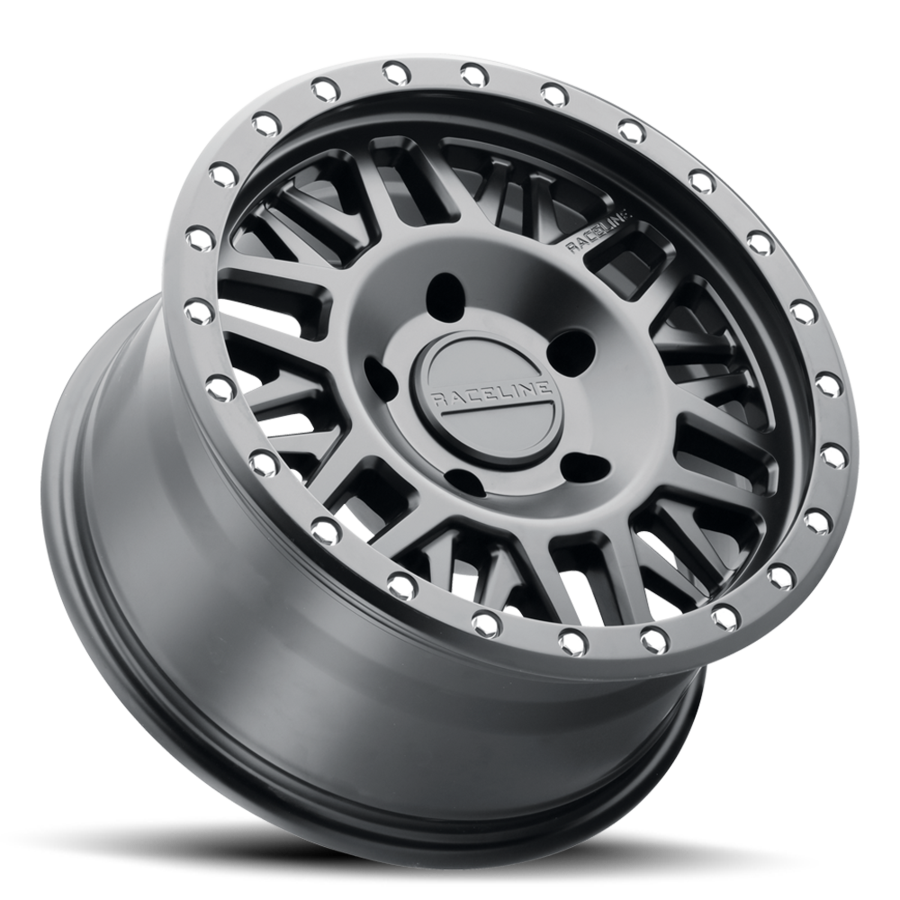 Aluminum 16x8 Ryno 951B Satin Black Raceline Wheels-7