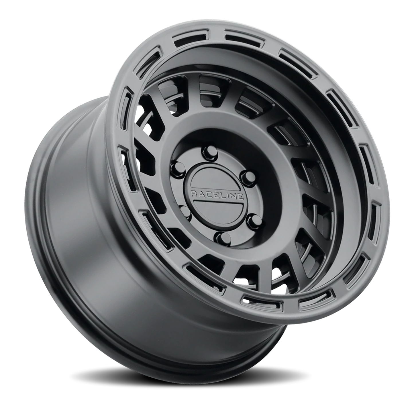 Aluminum 17x9 Halo 957B Satin Black Raceline Wheels-9