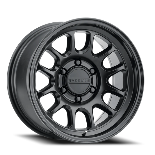 Aluminum 17x8.5 Rogue 958B Satin Black Raceline Wheels-1