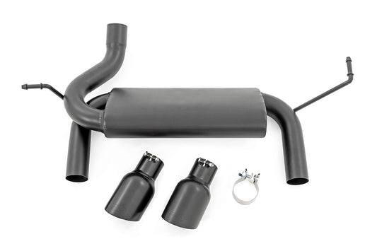 Jeep Dual Outlet Performance Exhaust - Black 07-18 Wrangler JK Rough Country-1