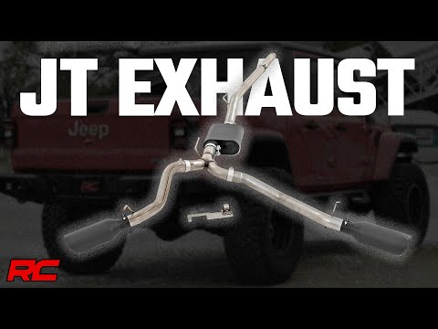Performance Cat-Back Exhaust 3.6L Jeep Gladiator JT 4WD (20-22) Rough Country-1