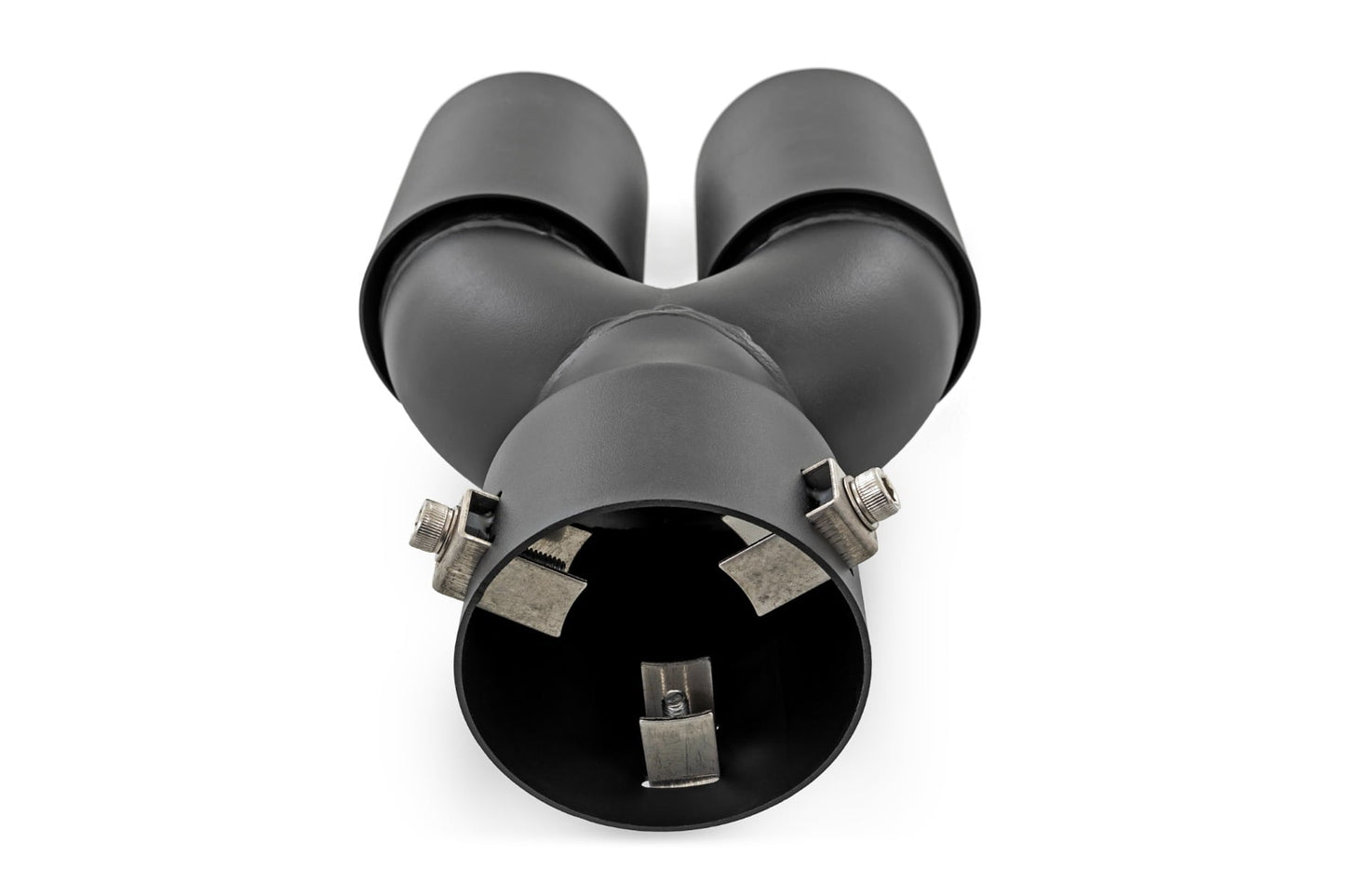 Exhaust Tip Black Red RC Logo 2.5-3 Inch Pipe Single Inlet Dual Outlet Rough Country-4