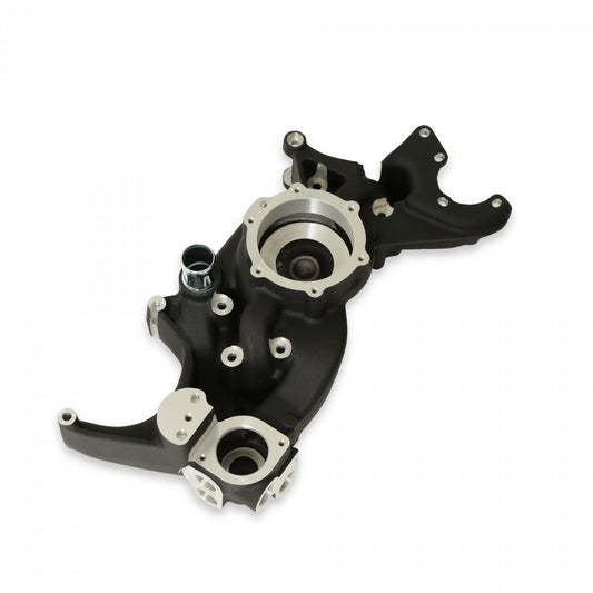 LS Cooling Manifold Black Mid-Mount Accessory Drive Holley-1