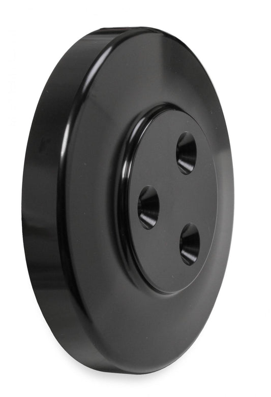 SD7 Compressor Pulley Cover Black A/C Pulley Cover Holley-1