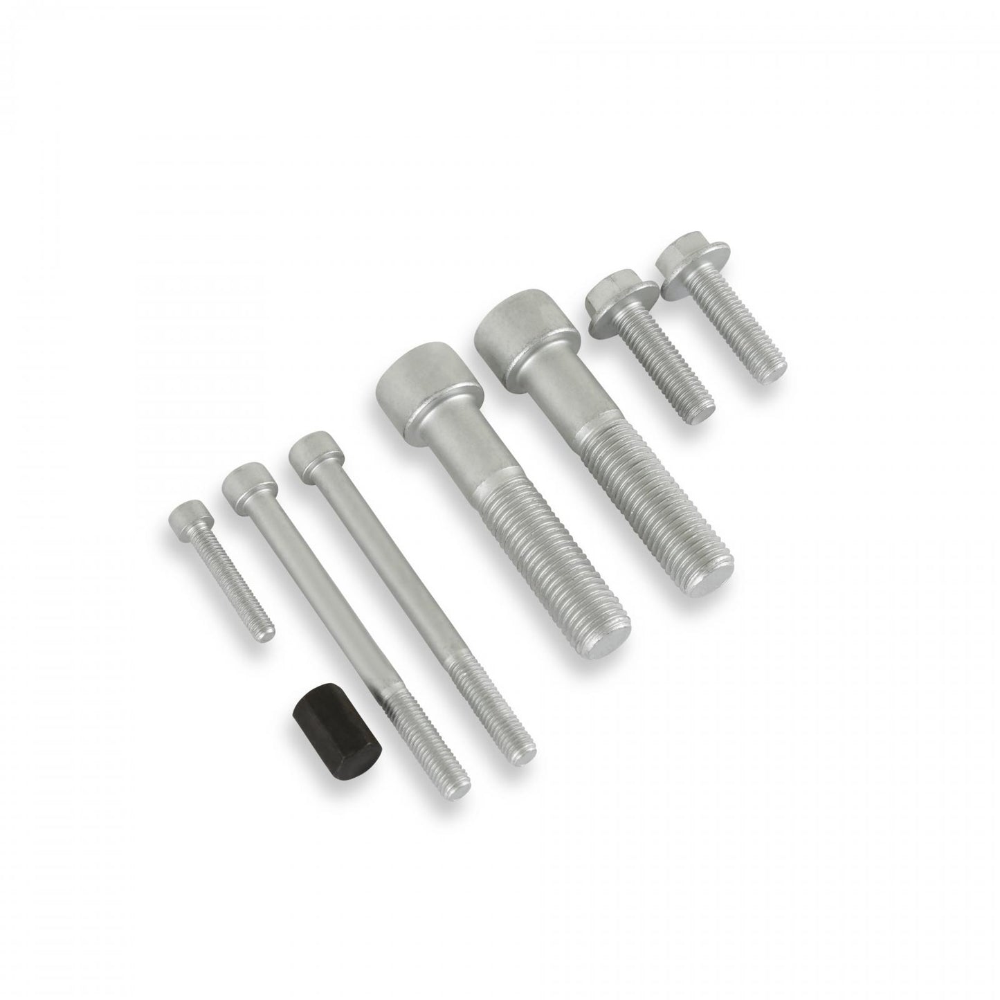 A/C Bracket with Hardware Black Optional Accessory for 7.3L Godzilla Engine with High-Mount Accessory Drive System Holley-5