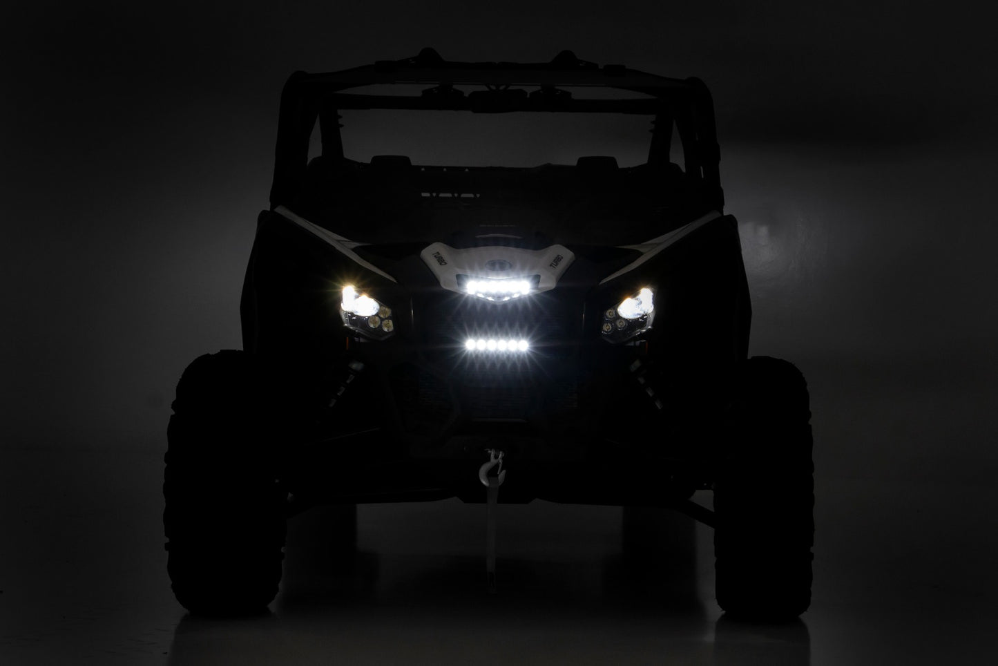 17-21 Can-Am Maverick X3 6-inch Slimline LED Grille Kit Rough Country-4