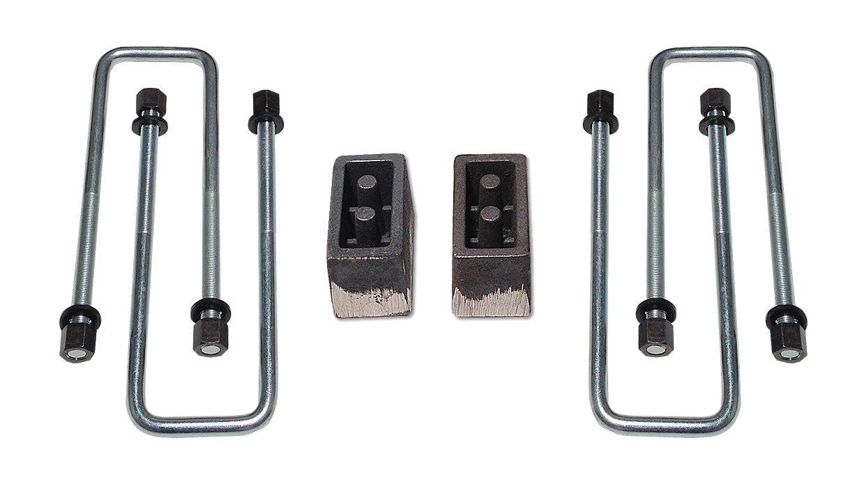 3 Inch Rear Block & U-Bolt Kit 09-19 Ford F150 4WD & 2WD Tuff Country