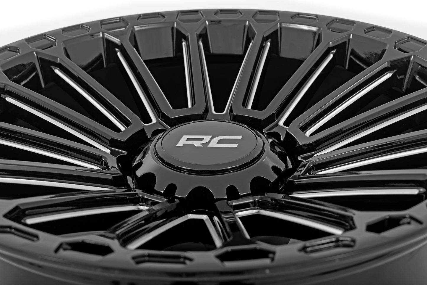 97 Series Wheel One-Piece Gloss Black 17x9 5x4.5 -12mm Rough Country-4